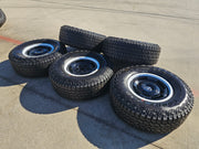 17" Ford Bronco HERITAGE Edition wheels rims white 2025 2026 GOODYEAR 35" NEW Texas Truck Tire