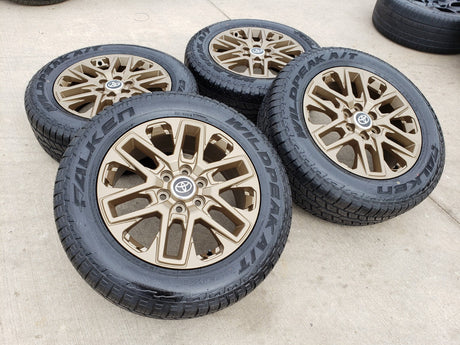 20" Toyota Tundra TRD OEM wheels rims BRONZE TSS 95295 Sequoia 2024 2025 NEW Texas Truck Tire