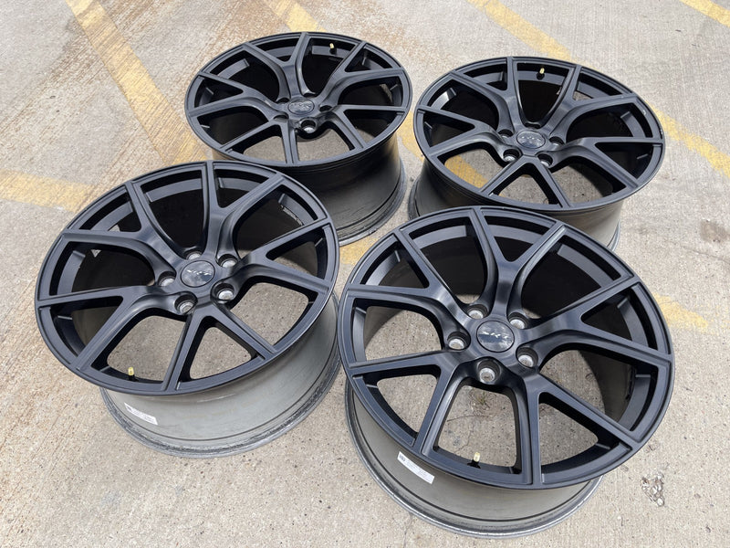 20" 20x10 Jeep Grand Cherokee SRT Trackhawk SRT8 OEM 9173 black wheels rims Texas Truck Tire
