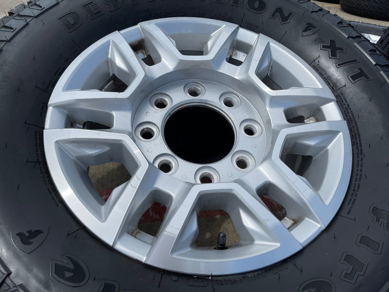 17" Chevy Silverado GMC Sierra 2500 OEM 5948 wheels rims FIRESTONE X/T 33" Texas Truck Tire