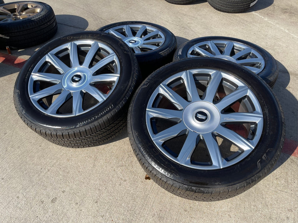 22" Cadillac Escalade Platinum OEM 95078 wheels rims 2023 2024 2025 2026 NEW Texas Truck Tire