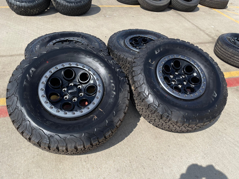 17" Ford F-150 Raptor OEM BEADLOCK 10612 rims wheels BFG KO2 37" 2025 2026 NEW Texas Truck Tire