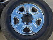 18" Dodge Ram 2500 3500 STEEL chrome OEM 2473 wheels rims MICHELIN LTX A/T2 Texas Truck Tire