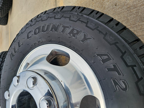 17" Ford F-350 Dually OEM 10477 10478 rims wheels 2024 2025 2026 IRONMAN A/T NEW Texas Truck Tire