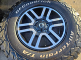 (4) 17" INEOS Grenadier OEM black wheels rims 8775 tires 2024 2025 2026 NEW BFG Texas Truck Tire
