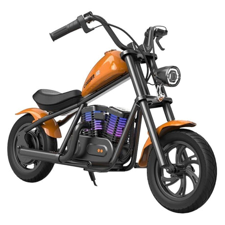 24V Children's Boys Ride On Motorbike Chopper Bicycle 160W Engine 10MPH Velocity, Distance Tracker, Mist