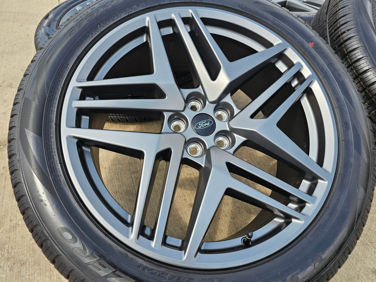 21" Ford Explorer ST OEM rims wheels Lincoln Aviator 2024 2025 2026 PIRELLI Texas Truck Tire