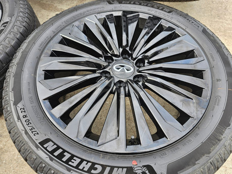 22" Infiniti QX80 QX56 Nissan Titan Armada OEM 94236 wheels rims 2025 2026 NEW Texas Truck Tire