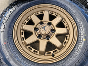 17" 4Runner Toyota Tacoma OEM BRONZE wheels rims FJ FALKEN WILDPEAK A/T4 NEW Texas Truck Tire