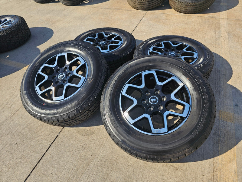 18" Ford Ranger Bronco wheels rims tires black 95213 tires 2023 2024 2025 NEW Texas Truck Tire