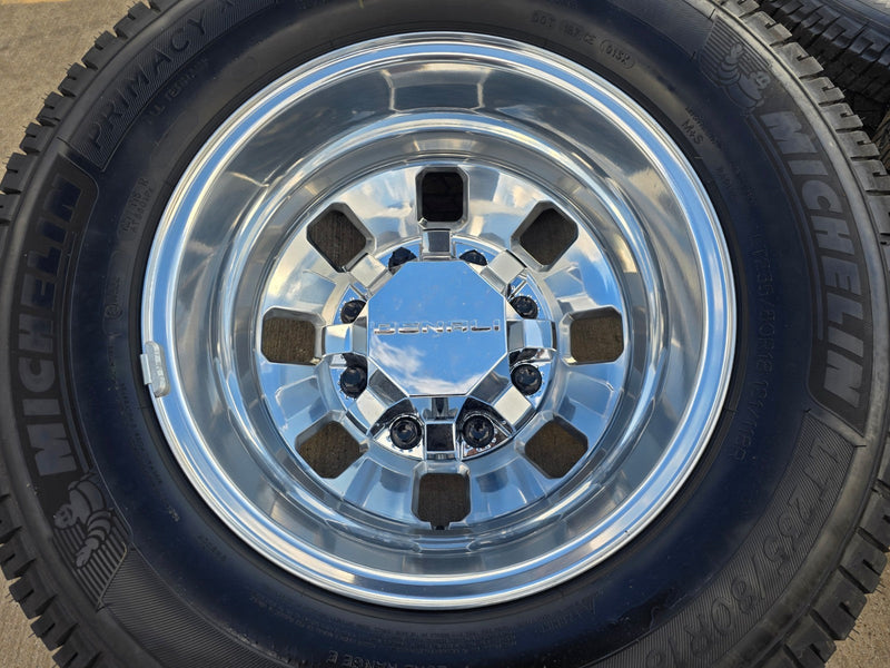 18" GMC Sierra 3500 DENALI Dually rims wheels OEM 8x210 2025 2026 MICHELIN NEW Texas Truck Tire