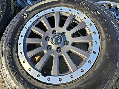 (5) 18" INEOS Grenadier OEM wheels rims tires beadlock 2023 2024 2025 2026 NEW Texas Truck Tire