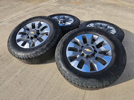20" Chevy Silverado GMC Sierra AT4 2500 3500 OEM 5960 5947 wheels rims NEW Texas Truck Tire