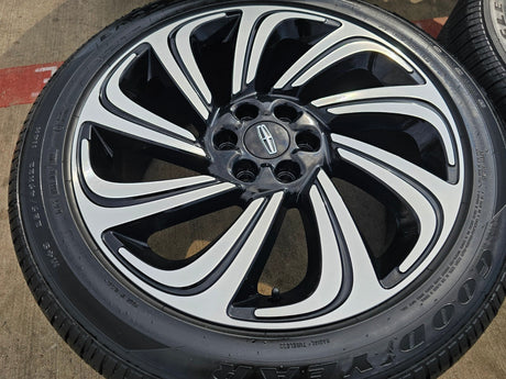 22" Lincoln Navigator OEM rims wheels 10497 Black Label 2023 2024 2025 2026 NEW Texas Truck Tire