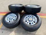 18" Chevy Silverado 2500 3500 OEM 5959 wheels rims FIRESTONE H/T2 Texas Truck Tire