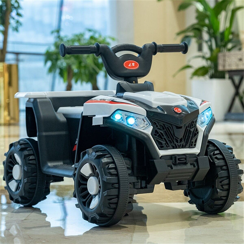 Electric ATV Ride-On Car with MP3 Player and LED Lights - 6V Battery Powered, 4-Wheeled Beach Cruiser