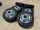 17" Ford F-350 Dually OEM 10477 10478 rims wheels 2024 2025 2026 GENERAL A/T NEW Texas Truck Tire
