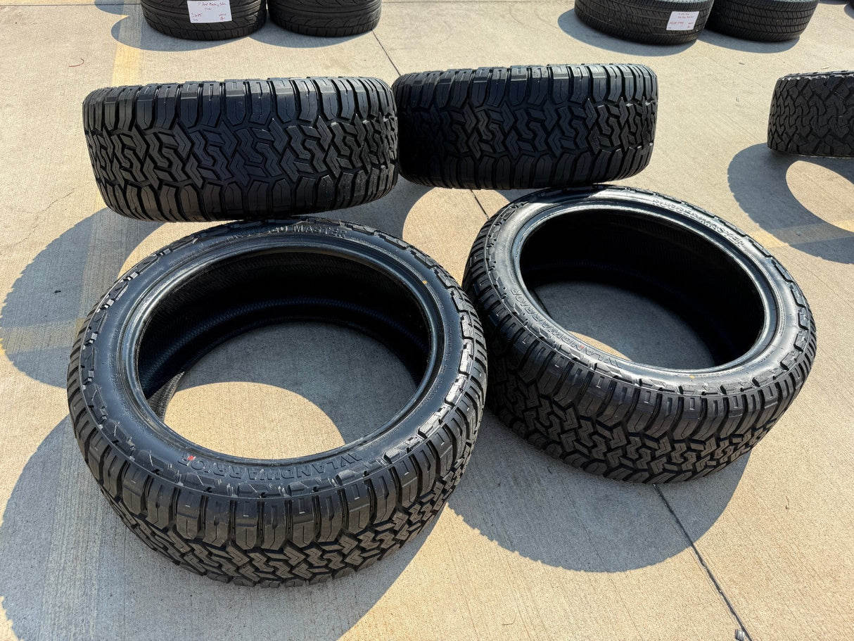 (4) 35x12.5x24 Land Warrior Rugged Master X/T tires F-150 Silverado LT 12 ply F Texas Truck Tire