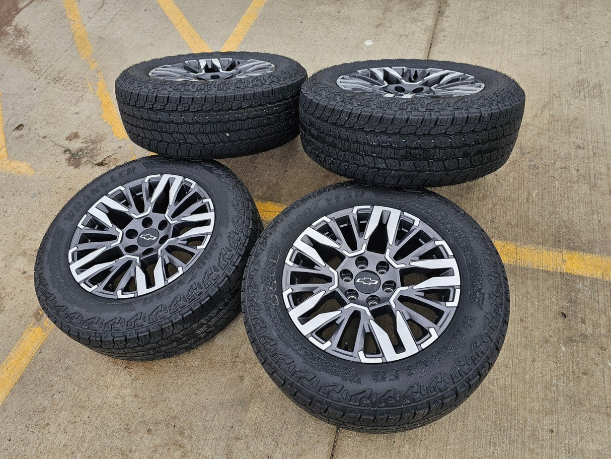 20" Chevy Silverado Z71 GMC Sierra Canyon Colorado OEM wheels rims 2025 2026 NEW Texas Truck Tire