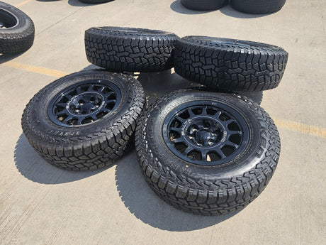 (4) 18" AEV SALTA GMC Sierra AT4X Chevy Silverado OEM rims wheels 2024 2025 Texas Truck Tire