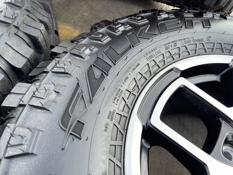 17" Jeep Wrangler Rubicon OEM 95730 9327 wheels rims Gladiator FALKEN MT 33" NEW Texas Truck Tire