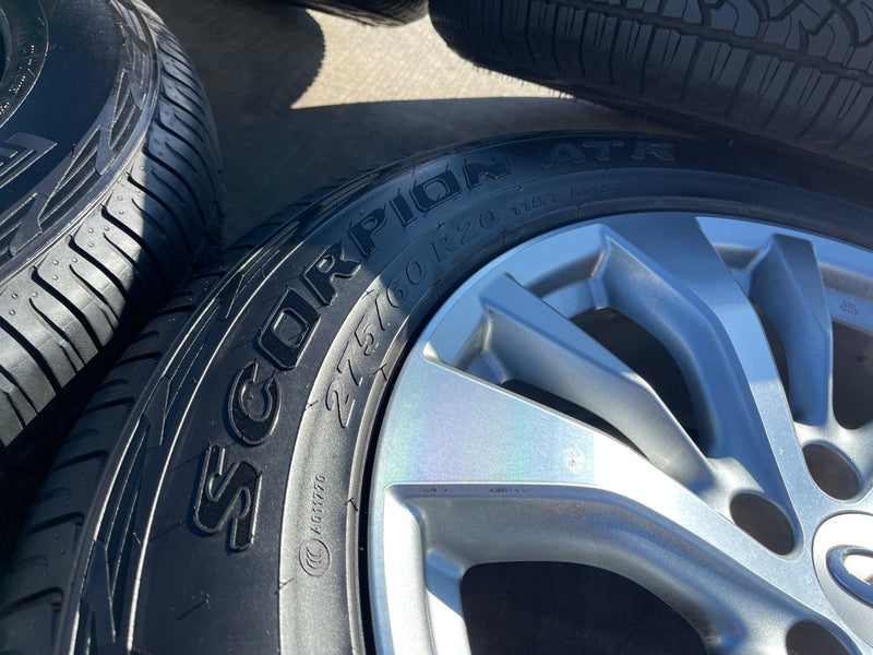 20" Infiniti QX56 QX80 OEM 73769 wheels rims Nissan Titan Armada tires Texas Truck Tire