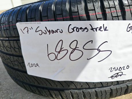 17" Subaru XV Crosstrek OEM 68855 wheels rims tires 2022 2023 2024 2025 2026 NEW Texas Truck Tire