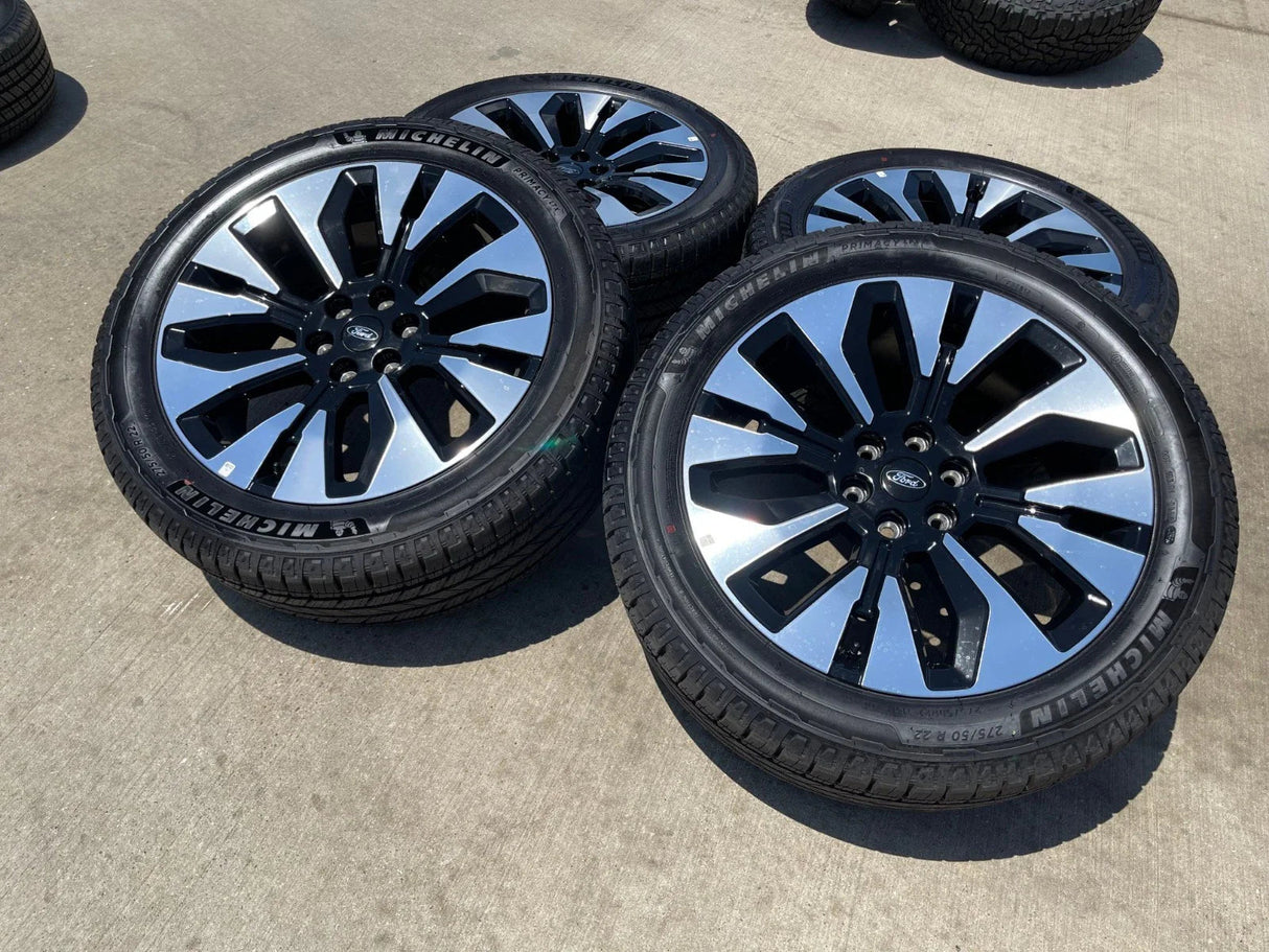 22" Ford F-150 LIMITED Plus OEM 94223 rims wheels Expedition MICHELIN 2026 NEW Texas Truck Tire