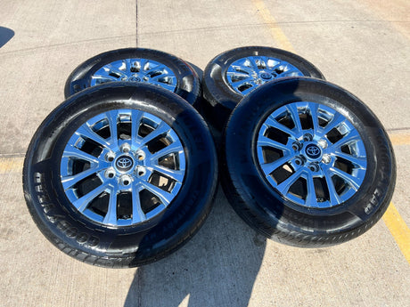 18" Toyota Tacoma LIMITED OEM chrome wheels rims 4260 4Runner 2024 2025 2026 Texas Truck Tire