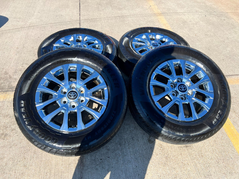 18" Toyota Tacoma LIMITED OEM chrome wheels rims 4260 4Runner 2024 2025 2026 Texas Truck Tire