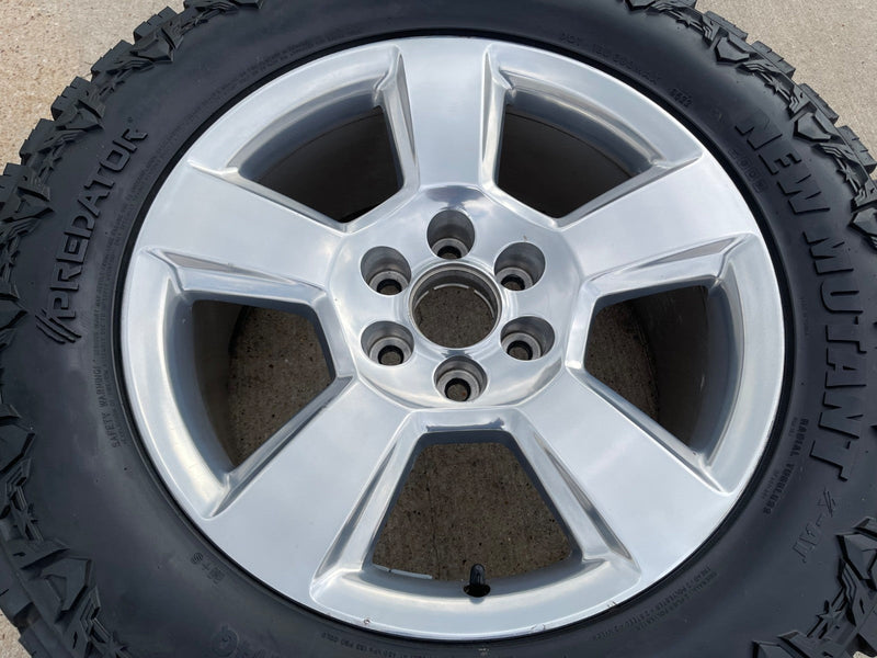 20" Chevy Silverado 1500 Tahoe Suburban OEM wheel rim 5652 tire spare Texas Truck Tire