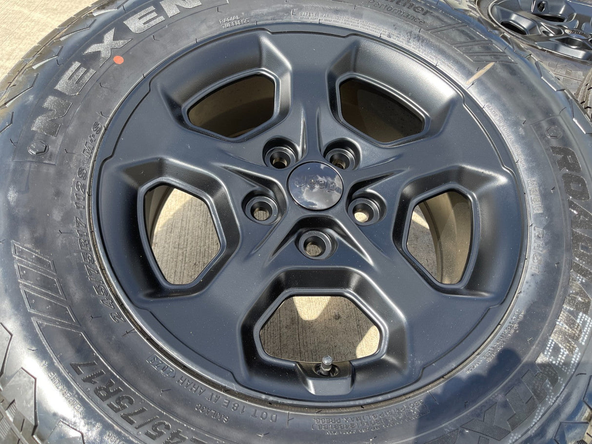 17" Jeep Wrangler Gladiator RUBICON OEM 9236 wheels rims tires NEXEN DISCOUNTED Texas Truck Tire