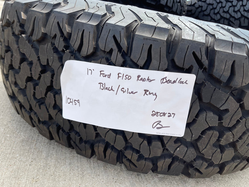 17" Ford F-150 Raptor OEM BEADLOCK rims wheels 10459 95210 BFG KO2 37" tires NEW Texas Truck Tire