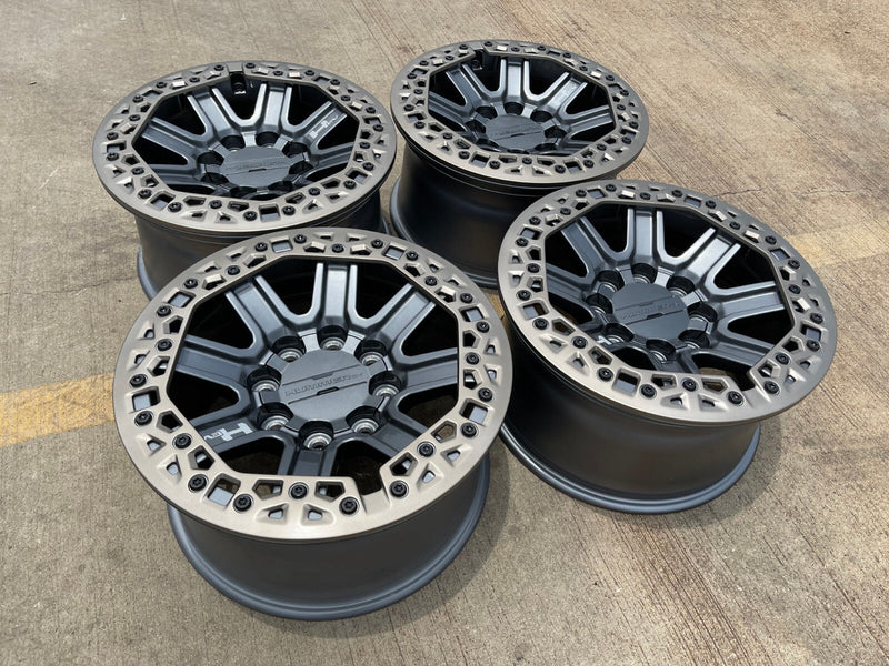 18" Hummer Grazen beadlock EV HEV 2500 OEM wheels rims 2023 2024 2025 2026 NEW Texas Truck Tire