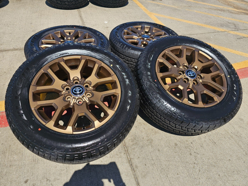 20" Toyota Tundra TSS TRD OEM rims 95359 75277 Sequoia bronze 2024 2025 2026 NEW Texas Truck Tire