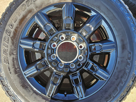 20" GMC Sierra DENALI 2500 3500 OEM 14137 5963 wheels rims Silverado tires A/T Texas Truck Tire