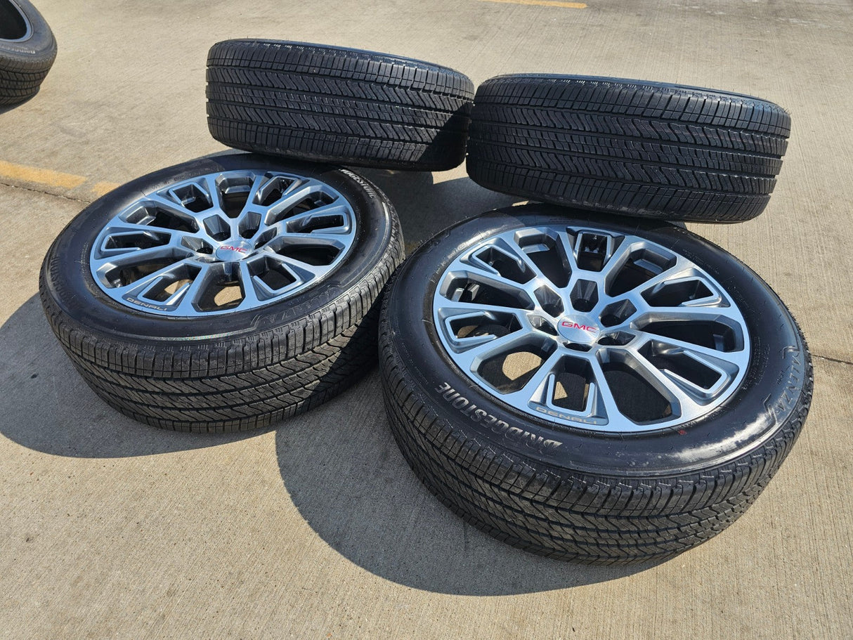 22" GMC Yukon Sierra DENALI OEM wheels rims Tahoe tires 2024 2025 2026 NEW Texas Truck Tire