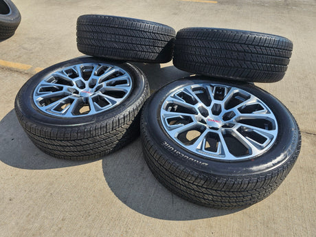 22" GMC Yukon Sierra DENALI OEM wheels rims Tahoe tires 2024 2025 2026 NEW Texas Truck Tire