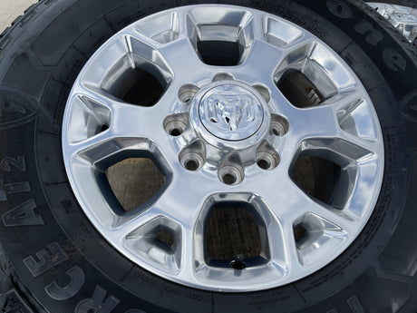 18" Ram 2500 3500 Laramie Power Wagon OEM wheels rims 2693 tires FIRESTONE A/T2 Texas Truck Tire
