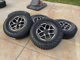 17" Jeep Wrangler Rubicon OEM 95730 9327 wheels rims Gladiator GOODYEAR 33" NEW Texas Truck Tire