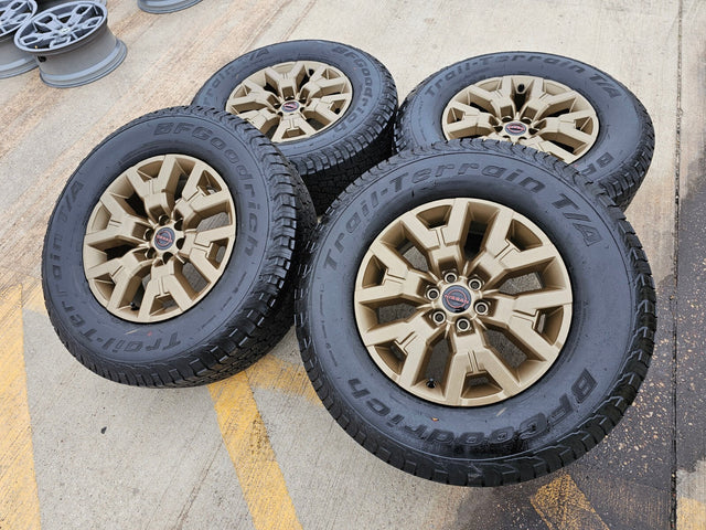 17" Nissan Frontier OEM BRONZE Desert Runner 62832 wheels rims 2025 2026 NEW Texas Truck Tire