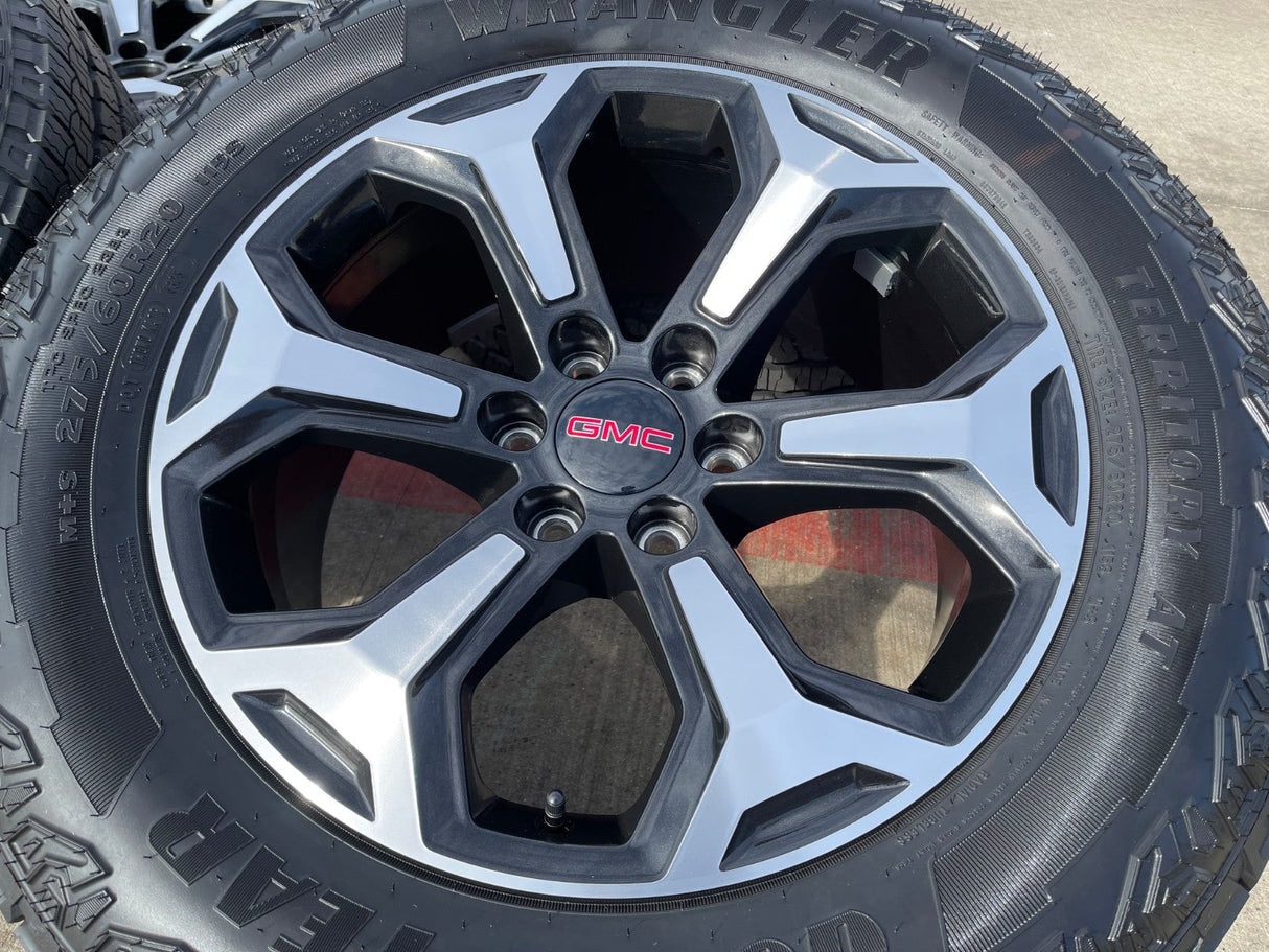 20" GMC Sierra Canyon Chevy Silverado OEM wheels rims 2024 2025 2026 NEW Texas Truck Tire