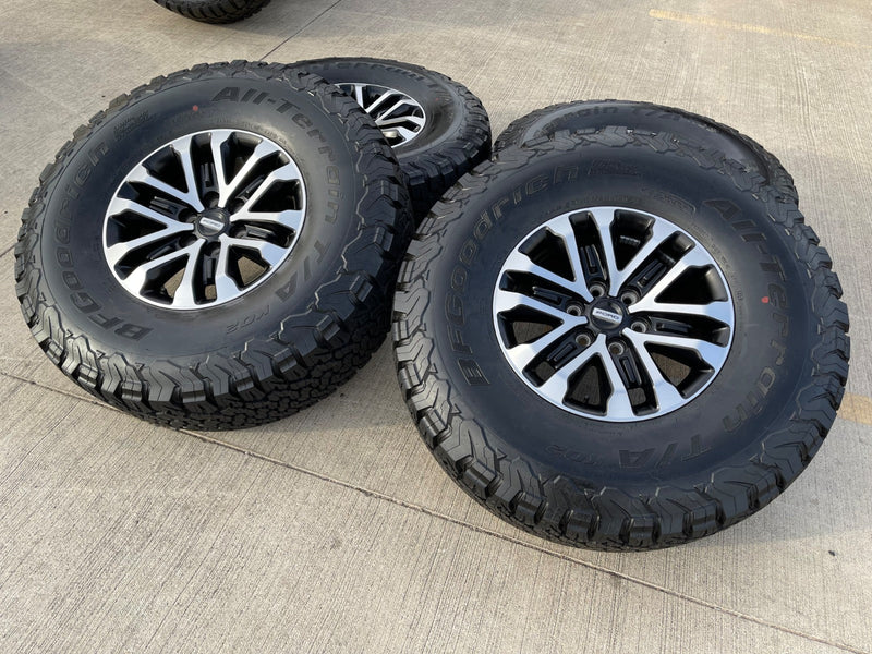 17" Ford F-150 Raptor OEM 96648 rims wheels tires BFG 37" NEW Texas Truck Tire