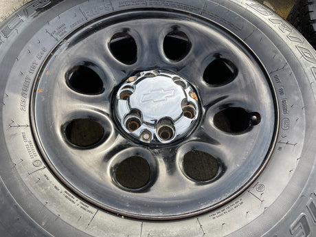 17" Chevy Silverado 1500 Tahoe PPV OEM 5223 8074 wheels rims BRIDGESTONE A/T Texas Truck Tire