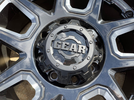 (1) 20x10 Gear Off Road 743BM Armor wheel rim 8x165 Chevy GMC Ram 2500 3500 NEW Texas Truck Tire