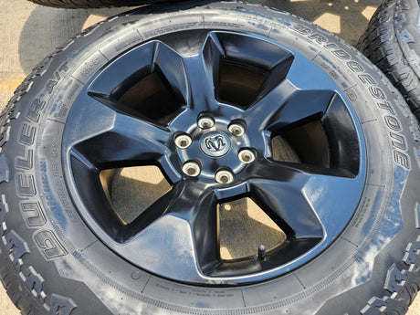 20" Ram 1500 OEM LIMITED Laramie wheels rims black 2675 2722 Texas Truck Tire