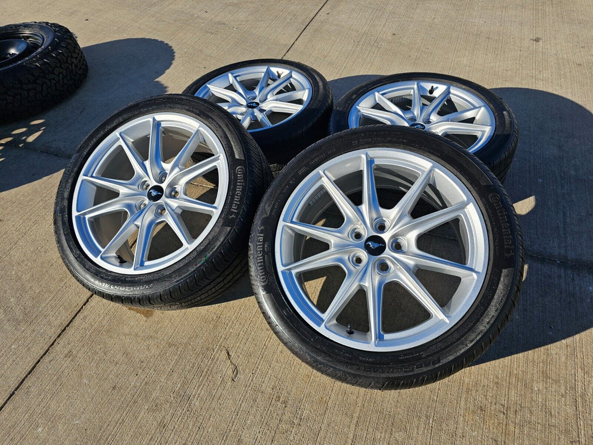 19" Ford Mustang Stealth GT OEM wheels rims 95759 tires 2021 2022 2023 2024 2025 Texas Truck Tire