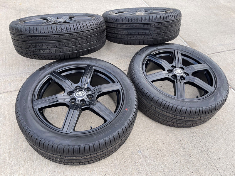 22" Toyota Tundra Sequoia OEM wheels rims 75282 Land Cruiser GX550 PIRELLI NEW Texas Truck Tire