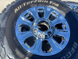 18" Ford F-250 F-350 OEM rims wheels 10097 CHROME tires BFG KO3 A/T Texas Truck Tire