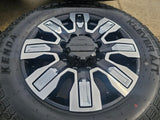 20" GMC Sierra DENALI 2500 3500 OEM wheels rims 5958 14138 Chevy KENDA A/T2 Texas Truck Tire